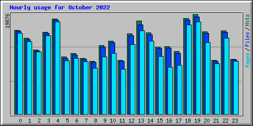 Hourly usage for October 2022